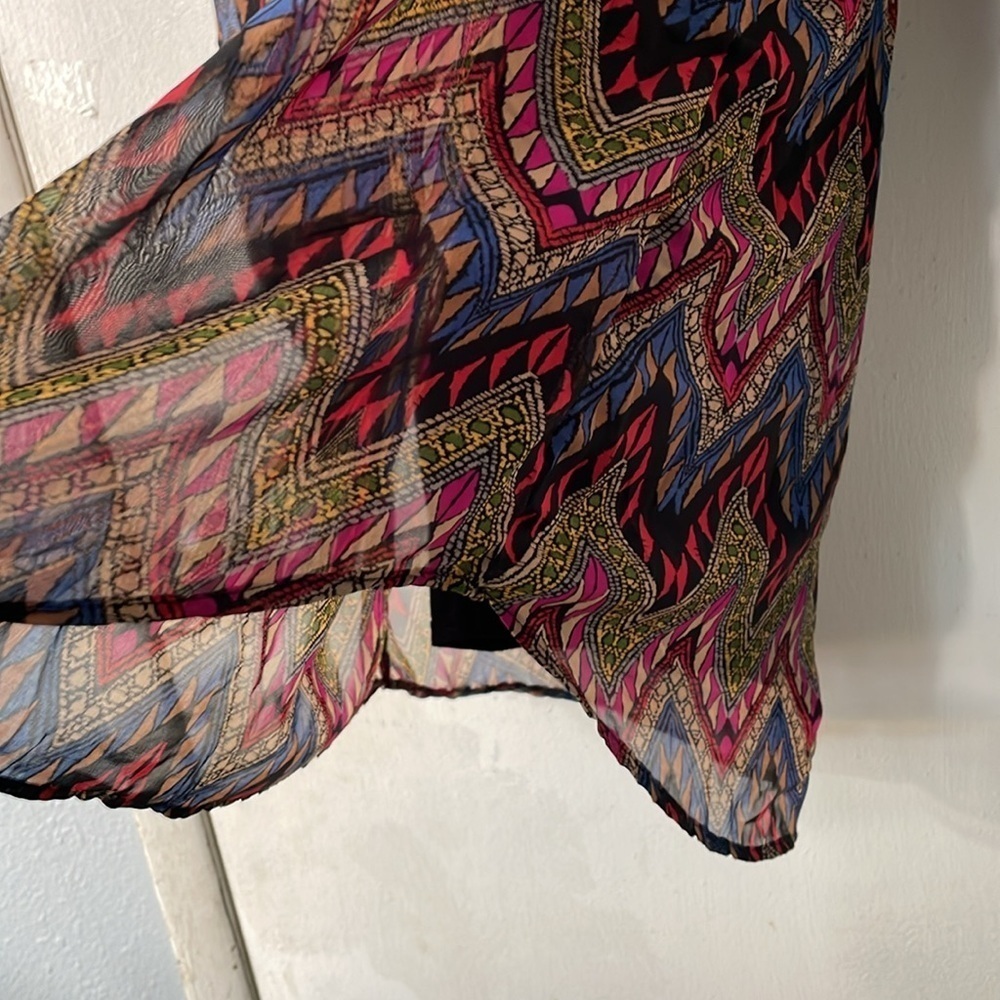 Roper western long sleeve dress, chevron print - Picture 4 of 10